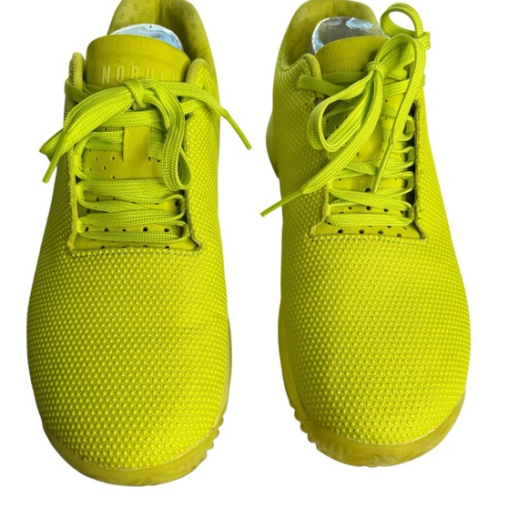 NOBULL Men’s Neon Trainer Sneaker in Neon Lime Men’s 10.5 Yellow Green Lifting - Picture 6 of 12